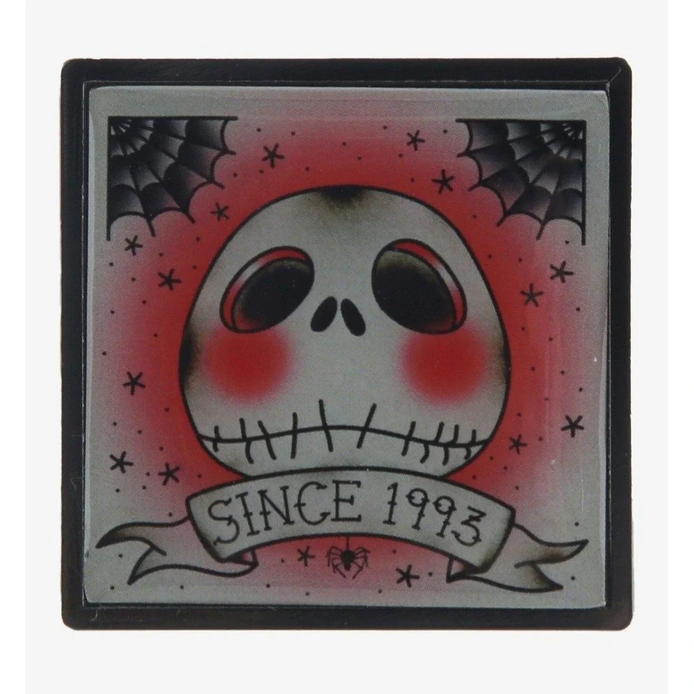 Disney Lapel Pin The Nightmare Before Christmas Jack Skellington Tattoo Portrait